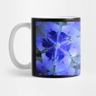 Kaleidoscope Royal Ocean Blue Flower Mug